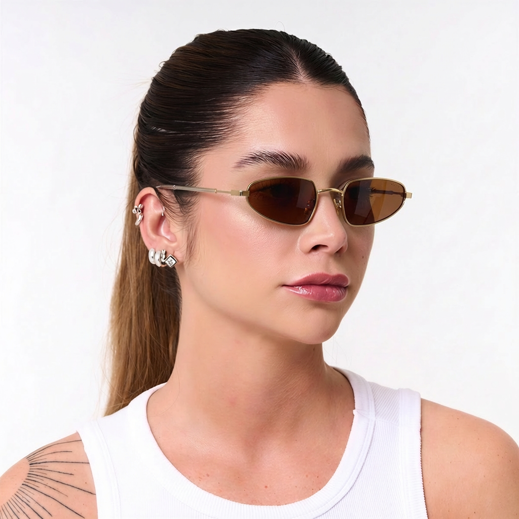 Gafas de Sol Amalfi en Marrón - Estilo y Sofisticación