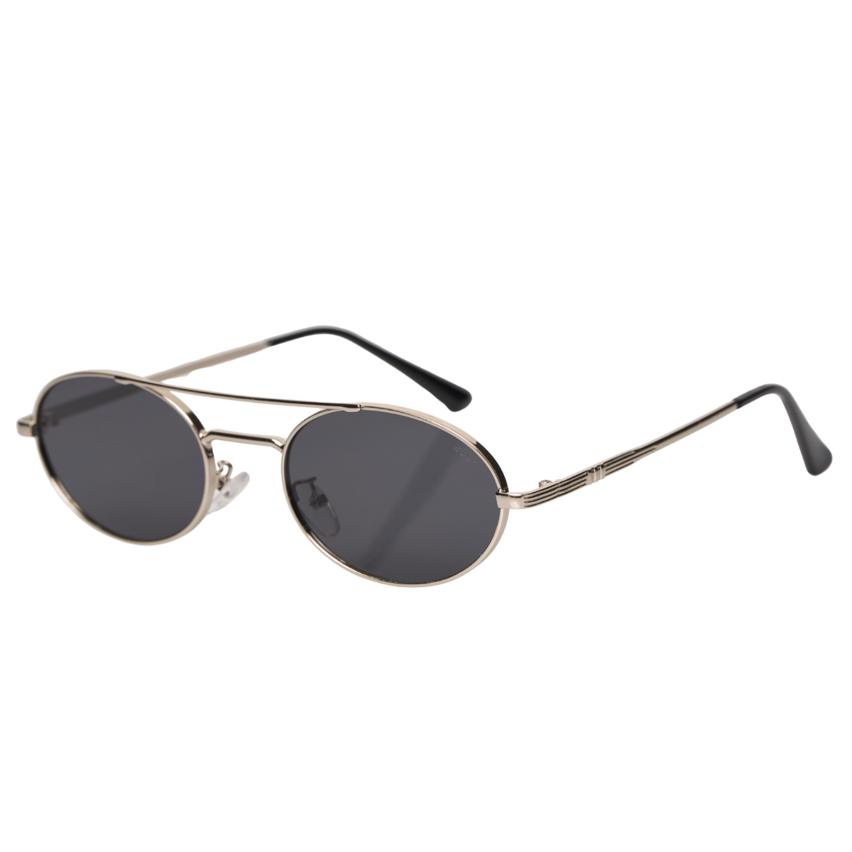 Gafas de Sol Preá – Plateado con Lentes Negras